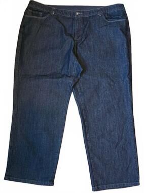 CJ Banks Women's Dark Denim Jeans 22W Petite